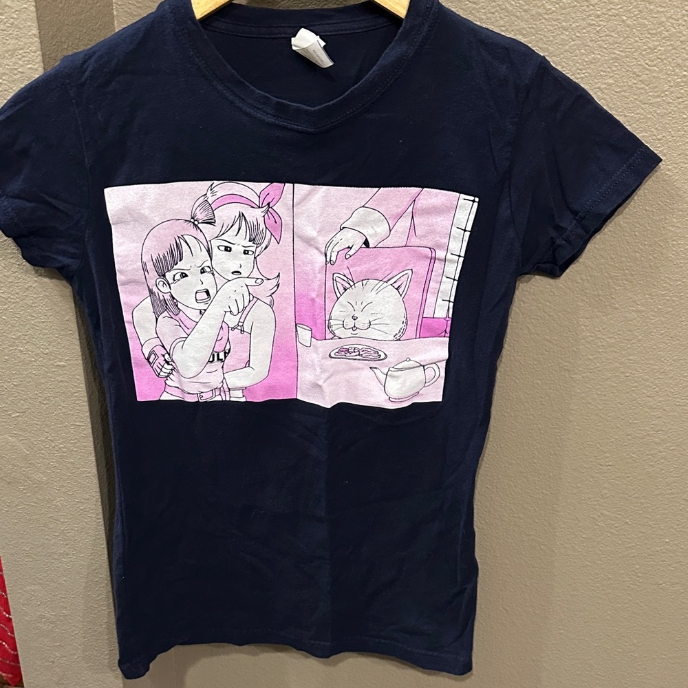 Kids Navy Blue Graphic T-Shirt
